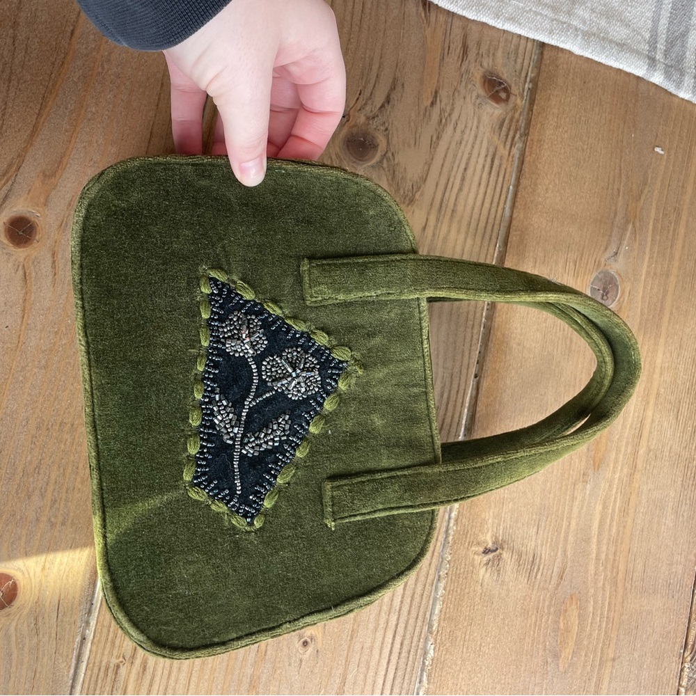 Embroidered Patchwork Mini Handbag - image 2